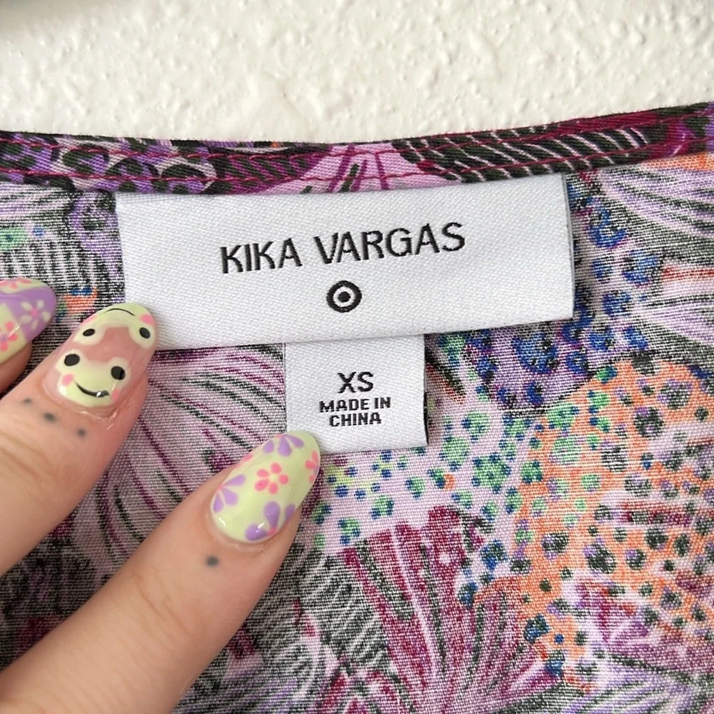 Kika Vargas x Target Scallop Edge Wrap Top Size XS - Picture 6 of 7